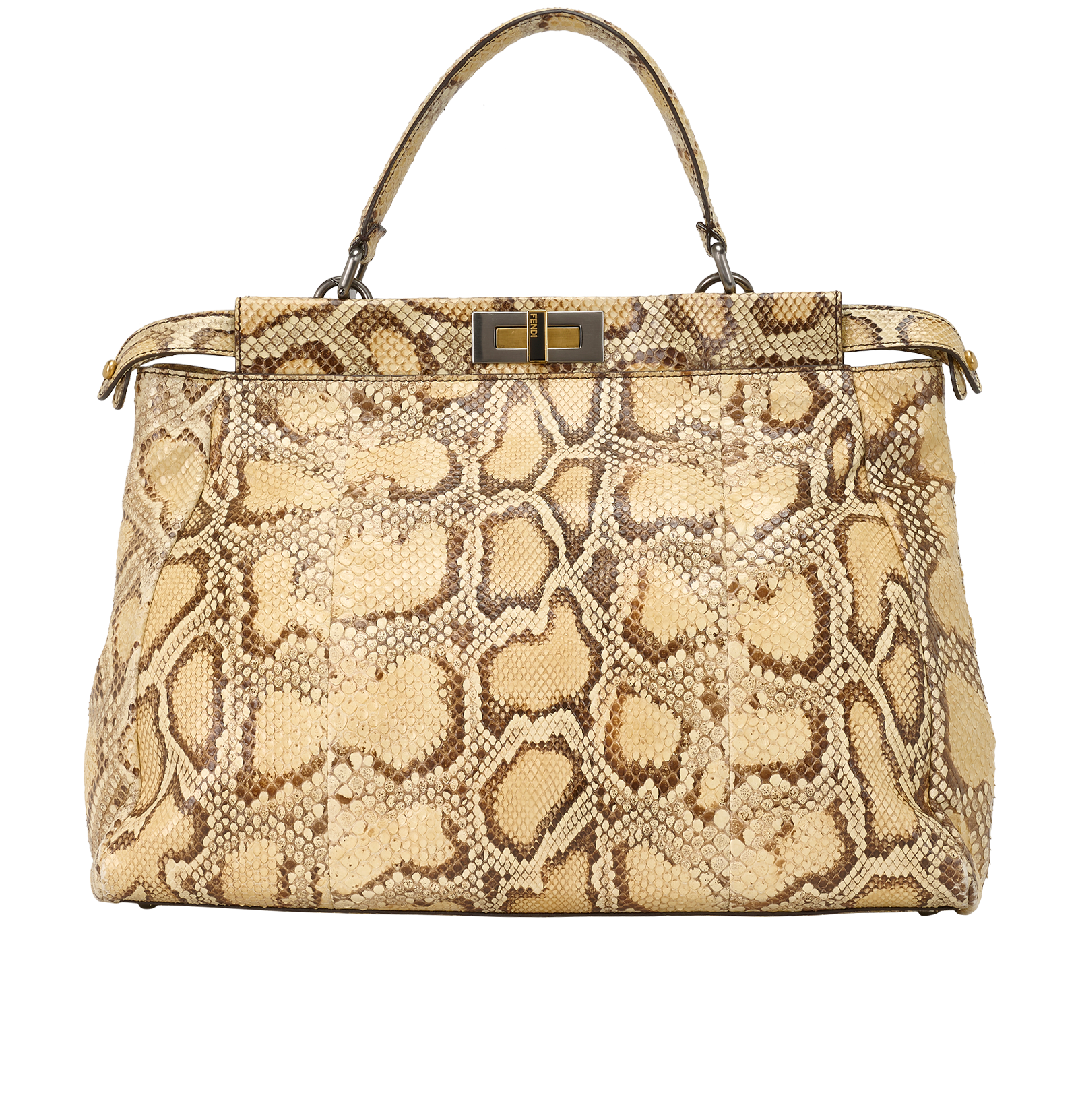 Large Peekaboo, &pound;2,100, Handbags, Brown/Yellow, Leather, Back view